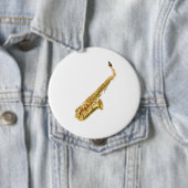 "サクソフォーン"のデザインギフトおよびプロダクト 缶バッジ (インサイチュ)