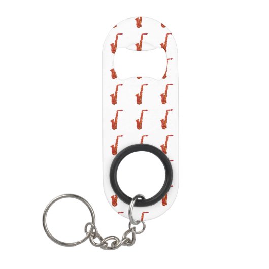 サクソフォーン キーホルダー栓抜き (正面)