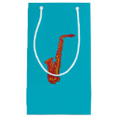 サクソフォーン スモールペーパーバッグ (正面)