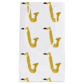 サクソフォーン スモールペーパーバッグ (正面)