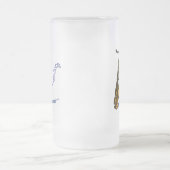 サクソフォーン フロストグラスビールジョッキ (中央)