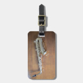 サクソフォーン ラゲッジタグ (正面縦)