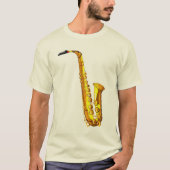 サクソフォーン Tシャツ (正面)