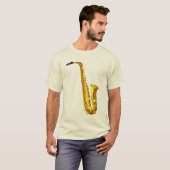 サクソフォーン Tシャツ (正面フル)