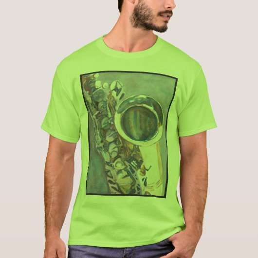 サクソフォーン Tシャツ (正面)