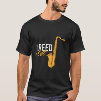 サクソポニストジャズミュージカルインストゥルツサクソフォン Tシャツ