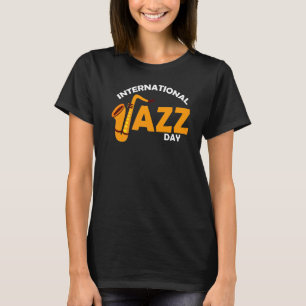 サクソポニストジャズミュージシャンサックス国際的 Tシャツ