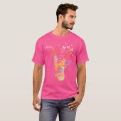 サクソポニストジャズミュージシャンバタフカラフルォックス Tシャツ (正面フル)