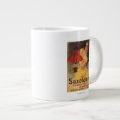 サクソリンランプ油レッドランプシェード ジャンボコーヒーマグカップ (正面右)