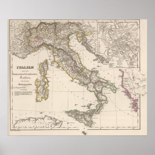 サクソンの下のイタリア ポスター (正面)