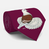 サクソンシールドレッドホワイトバー ネクタイ (ロール)