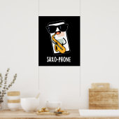 サクソ電話おもしろい携帯電話パンダークBG ポスター (キッチン)