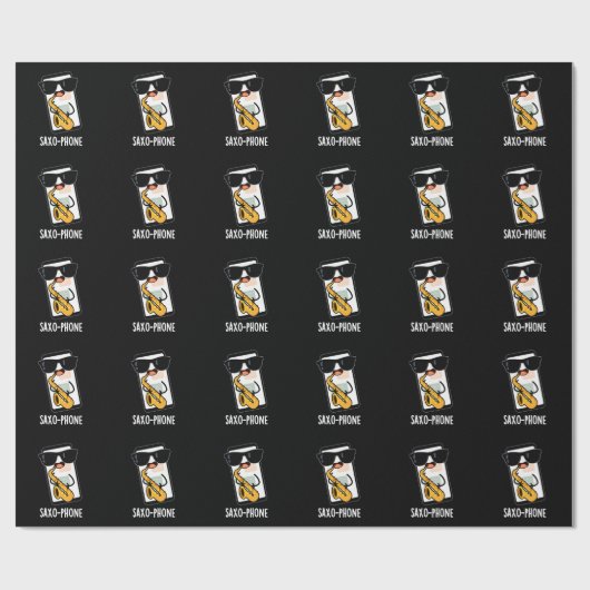 サクソ電話おもしろい携帯電話パンダークBG ラッピングペーパー (フラット)