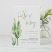 サクタスデ男女兼用ザートハローベビーシャワーインバー 招待状 (スタンド正面)