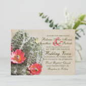 サクタスフラワーズ結婚式招待状 招待状 (スタンド正面)