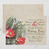 サクタスフラワーズ結婚式招待状 招待状 (正面/裏面)