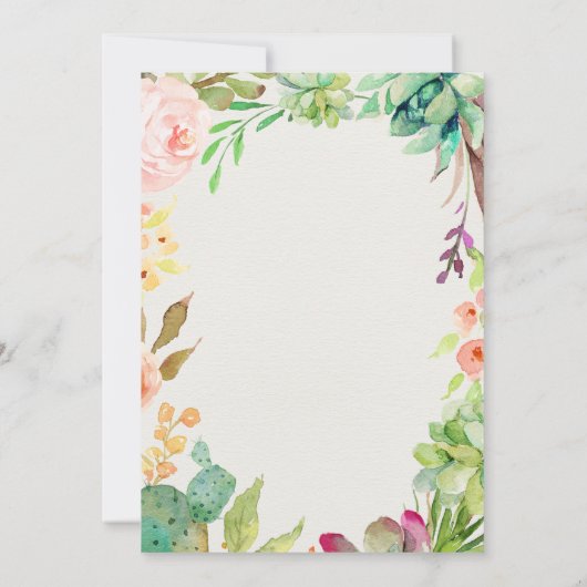 サクタス卒業パーティー招待状南西 招待状 (裏面)