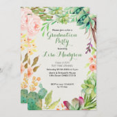 サクタス卒業パーティー招待状南西 招待状 (正面/裏面)