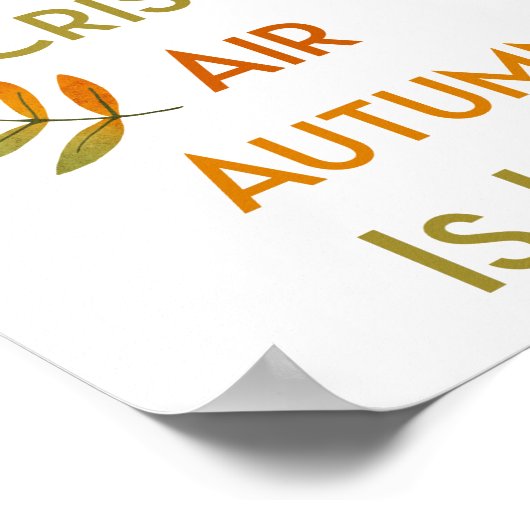 サクッ葉クした空気の秋はこちら// ポスター (角)