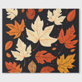 サクッ離れクな音：秋のソフトトーン ラッピングペーパー (フラット)