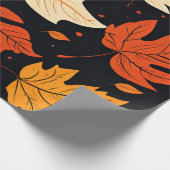 サクッ離れクな音：秋のソフトトーン ラッピングペーパー (角)