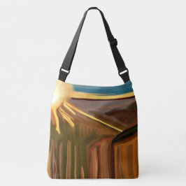 サクティサウスウェスト抽象芸術アートのダンス クロスボディバッグ
