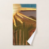 サクティサウスウェスト抽象芸術アートのダンス バスタオルセット (ハンドタオル)