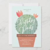 サクモダンス子供の誕生日パーティー 招待状 (正面)