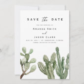 サクモダンタス·デザート·ボホが日付を結婚救う  招待状 (正面)