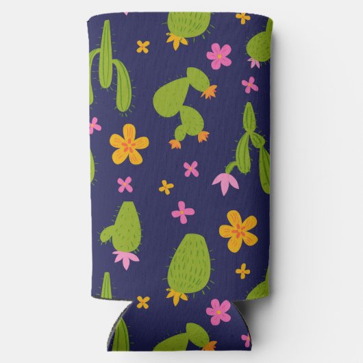 サクモノグラムのスおもしろいパーソナライズされた スリム缶クーラー (裏面)