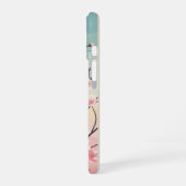 サクラの花のヴィンテージ iPhone 16ケース (左側面)