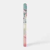 サクラの花のヴィンテージ iPhone 16ケース (右側面)