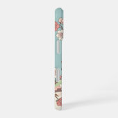 サクラの花のヴィンテージ iPhone 16ケース (右側面)