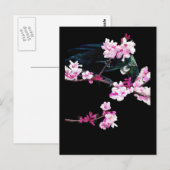 サクラの花を吸蜜するトイ ポストカード (正面/裏面)