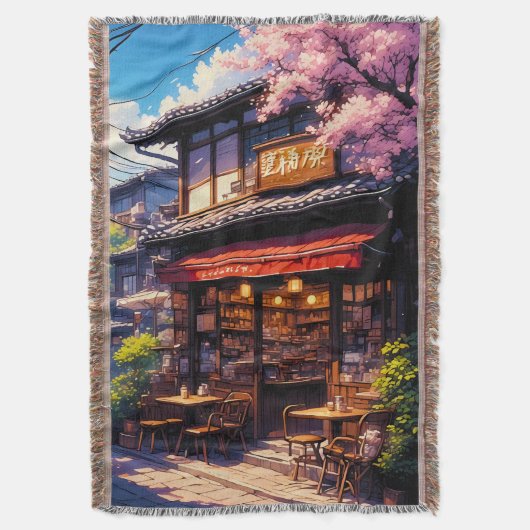 サクラキッサ - 桜のカフェ スローブランケット (正面縦)