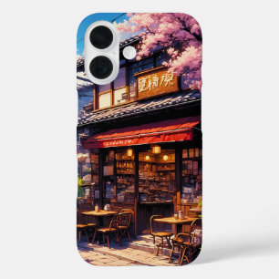 サクラキッサ - 桜のカフェ iPhone 16ケース