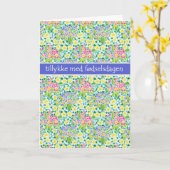 サクラソウのバースデー・カード、デンマークの挨拶 カード (黄色い花)