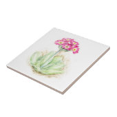 サクラソウのピンクの芸術の色彩の鮮やかなタイル タイル (側面)