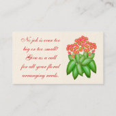 サクラソウの花園の名刺 名刺 (裏面)