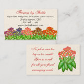 サクラソウの花園の名刺 名刺 (正面/裏面)