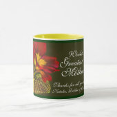 サクラソウ属の花の芸術の世界で最も素晴らしい母マグ マグカップ (中央)