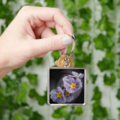 サクラソウ花 キーホルダー (手)