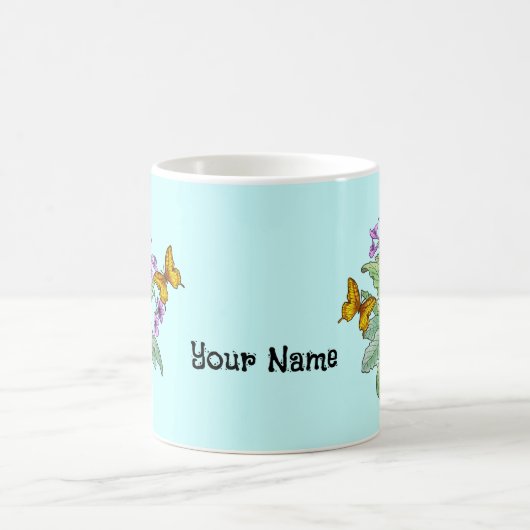 サクラソウ花 コーヒーマグカップ (中央)