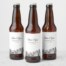 サクラメントのランドマーク　パーソナライズビールラベル ビールラベル