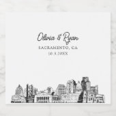 サクラメントのランドマーク　パーソナライズビールラベル ビールラベル (シングルラベル)