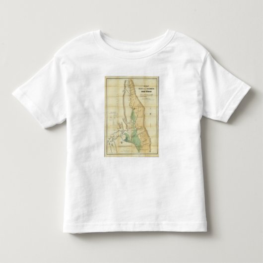 サクラメントの谷の地図 トドラーTシャツ (正面)