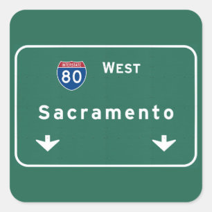 サクラメントカリフォルニアの州間幹線道路の高速道路: スクエアシール