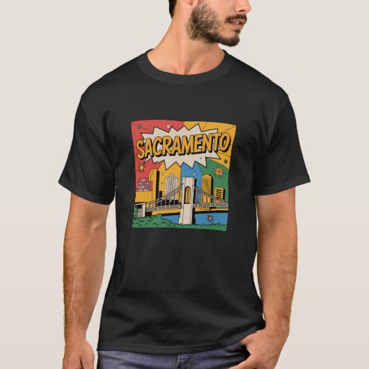 サクラメントカリフォルニアギフト Tシャツ (正面)
