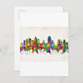 サクラメントカリフォルニアスカイライン インビテーションポストカード (正面/裏面)