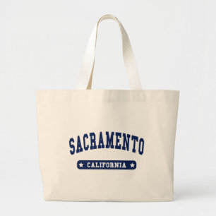 サクラメントカリフォルニア大学スタイルTシャツ ラージトートバッグ